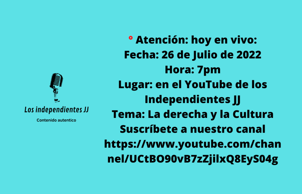 La derecha y la Cultura EN&nbsp;VIVO