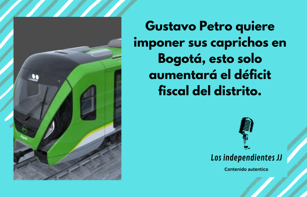 Gustavo Petro quiere imponer sus caprichos en Bogotá, esto solo aumentará el déficit fiscal del&nbsp;distrito.