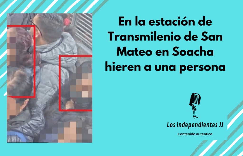 En la estación de Transmilenio de San Mateo en Soacha hieren a una persona