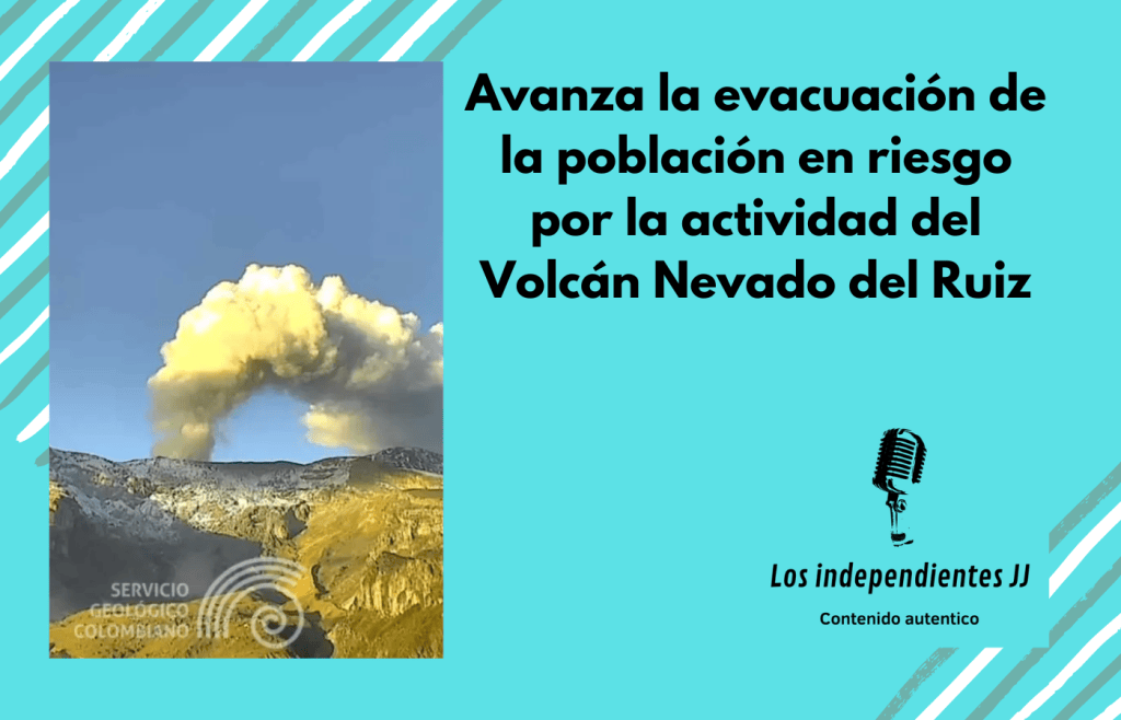 Avanza la evacuación de la población en riesgo por la actividad del Volcán Nevado del&nbsp;Ruiz