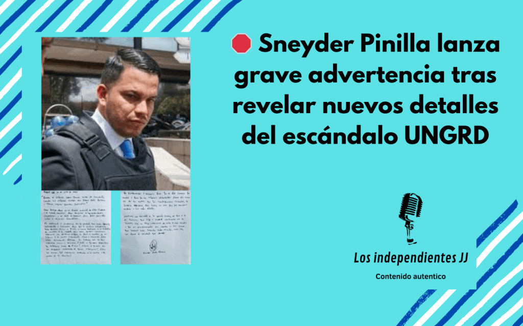 🛑 Sneyder Pinilla lanza grave advertencia tras revelar nuevos detalles del escándalo UNGRD