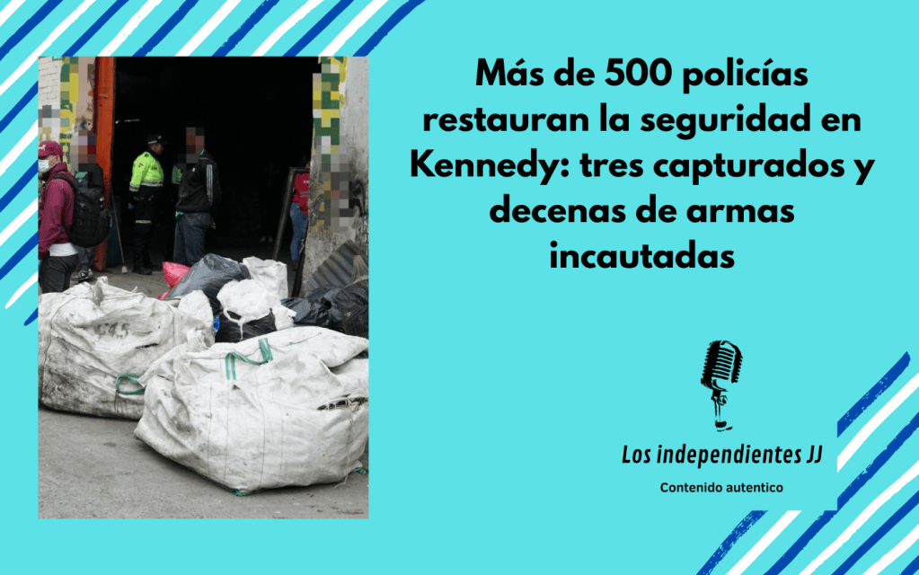Más de 500 policías restauran la seguridad en Kennedy: tres capturados y decenas de armas incautadas