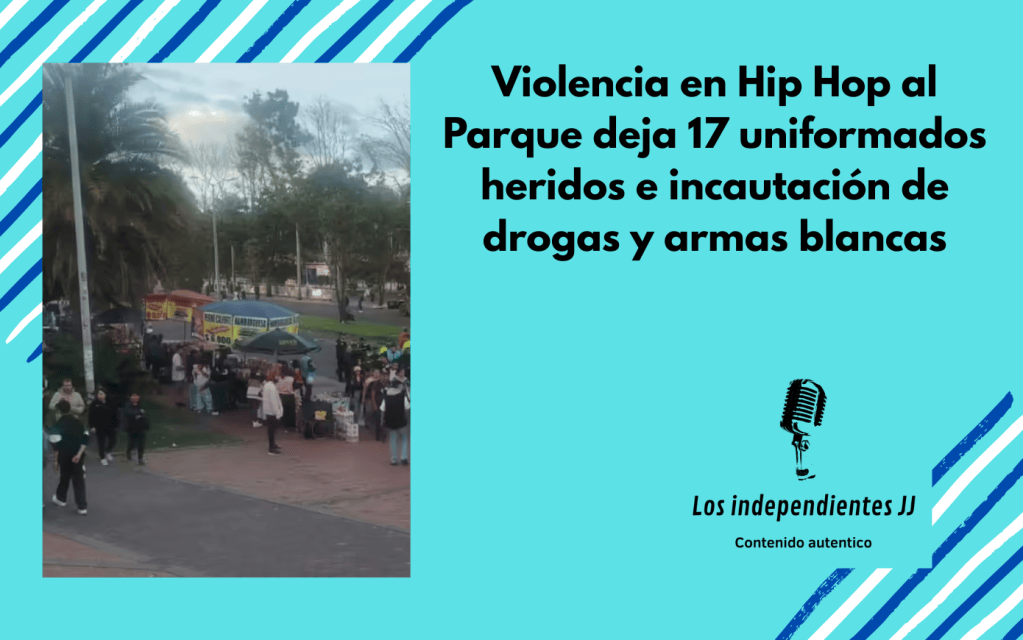 Violencia en Hip Hop al Parque deja 17 uniformados heridos e incautación de drogas y armas&nbsp;blancas