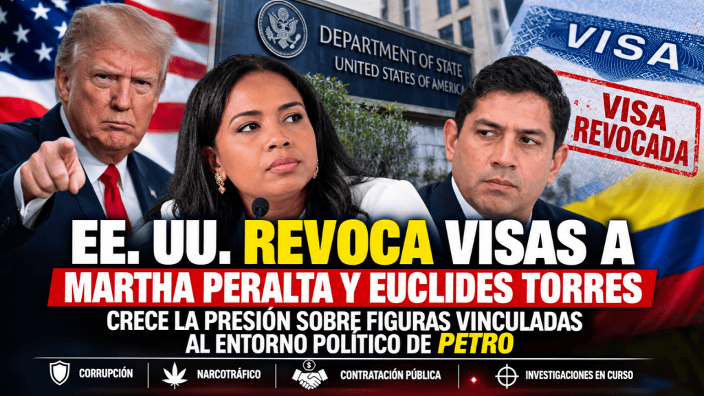EE. UU. revoca visas a Martha Peralta y Euclides&nbsp;Torres